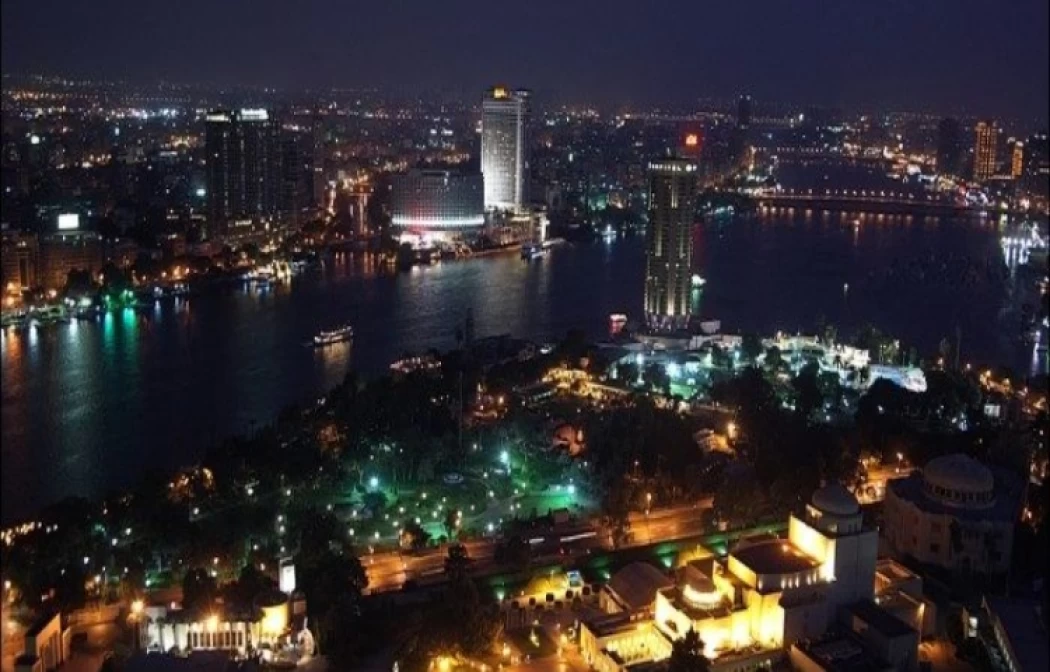 El Cairo, Egipto, de noche